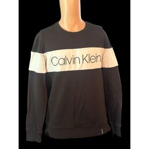 Calvin Klein Crewneck Black & White Long Sleeve Sweatshirt‎ Men's Size Medium